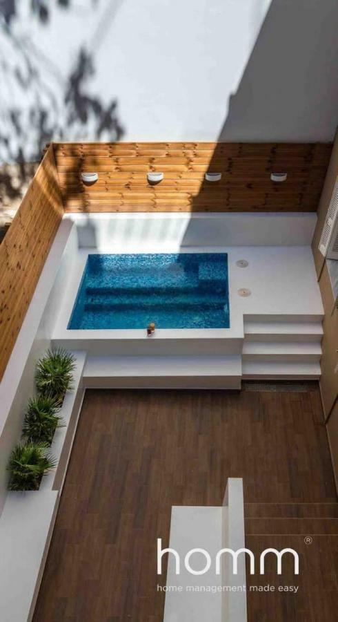 Nemeseos 1St Floor Homm Apartment With Roof Garden And Wading Pool Atény Exteriér fotografie